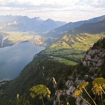 Aussicht vom Chapf auf den Walensee