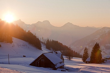Abendstimmung im Arvenbüel